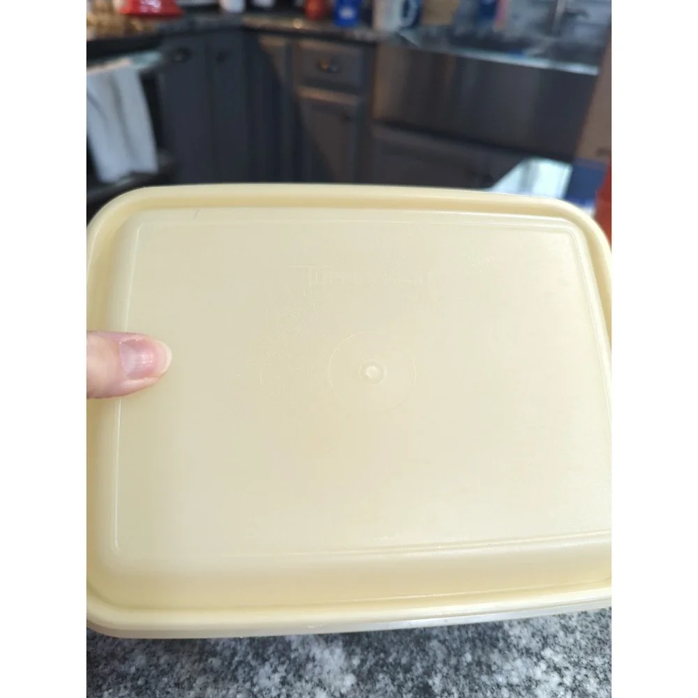 Vintage Almond Tupperware Ice Cream Keeper With Lid Great For Homemade Ice Cream